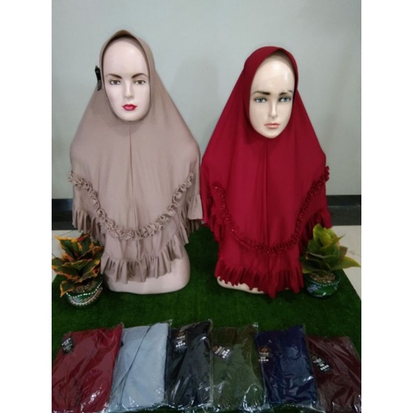 JILBAB Kerudung  bergo syari HIJAB INSTAN RMT