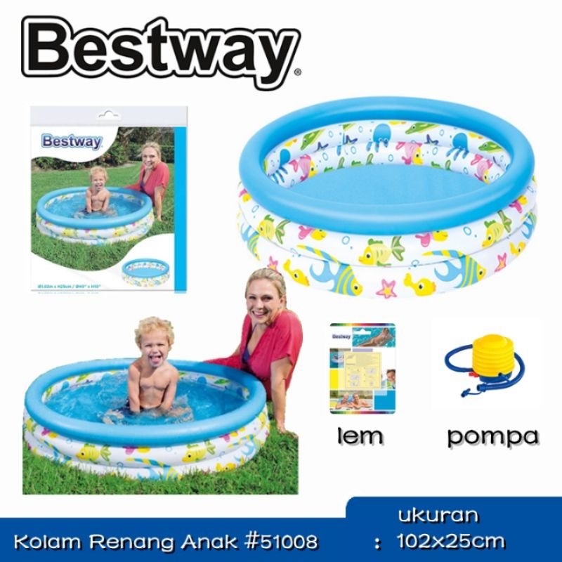 [rumahbayipdg] Kolam anak BESTWAY 51008 kolam bulat anak