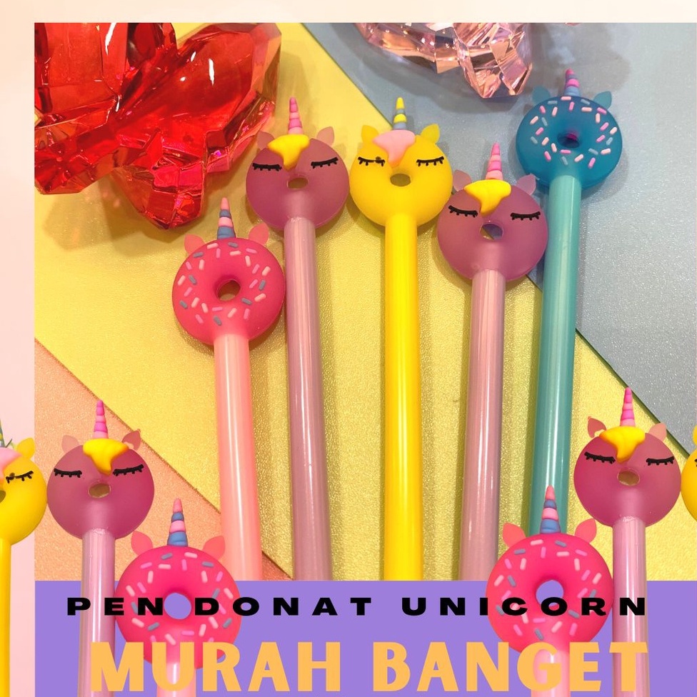 MATAHARI - LUSINAN GROSIR PULPEN GEL Pena Pen KARAKTER CUTE MURAH