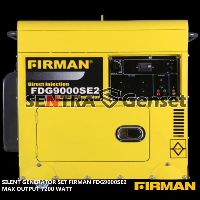 Genset Silent Firman 7000 watt FDG9000SE2. Diesel Solar