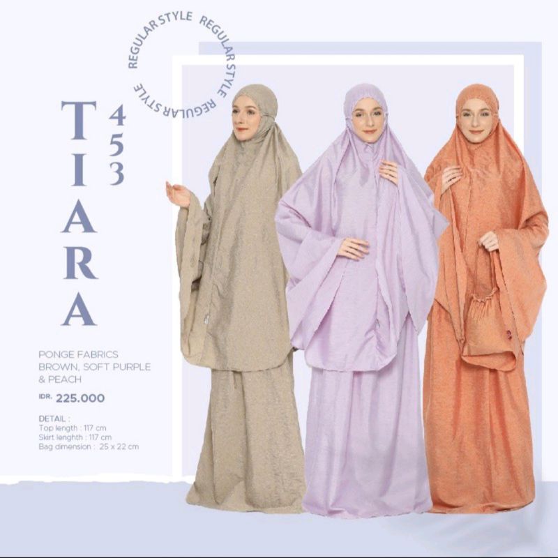 Mukena Tatuis Tiara 453 Bonus Masker atau Konektor atau Scrunchie