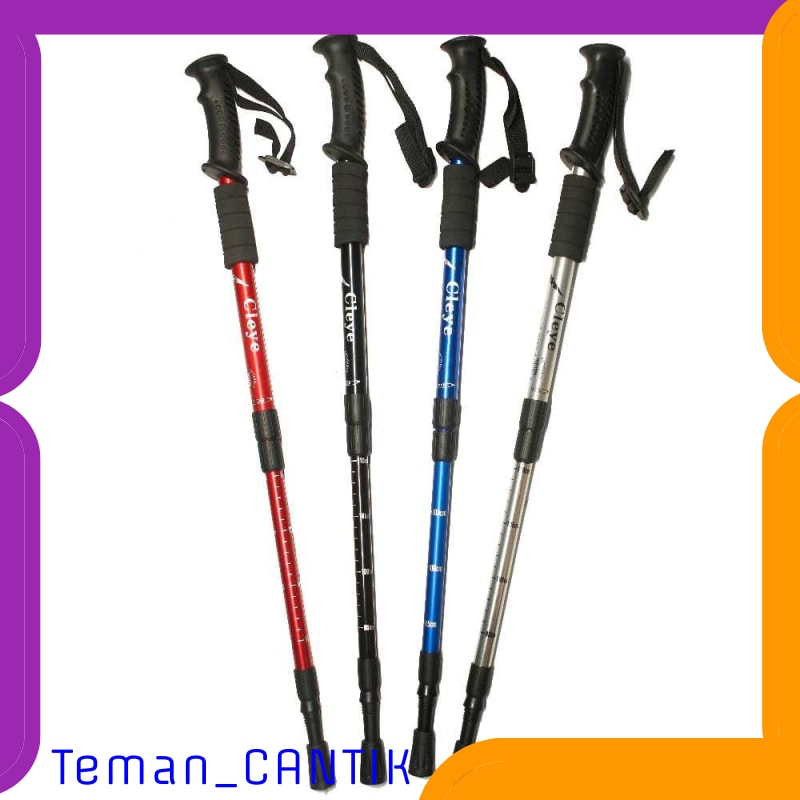 TC-ID056 CLEYE TONGKAT HIKING TREKKING TELESCOPIC 4 SECTION - E4103