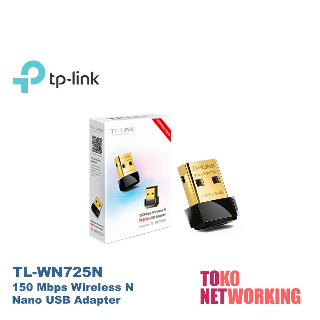 TP-LINK TL-WN725N : Nano USB Wireless Adapter 150 Mbps tplink 725 725n wn725 wn725n