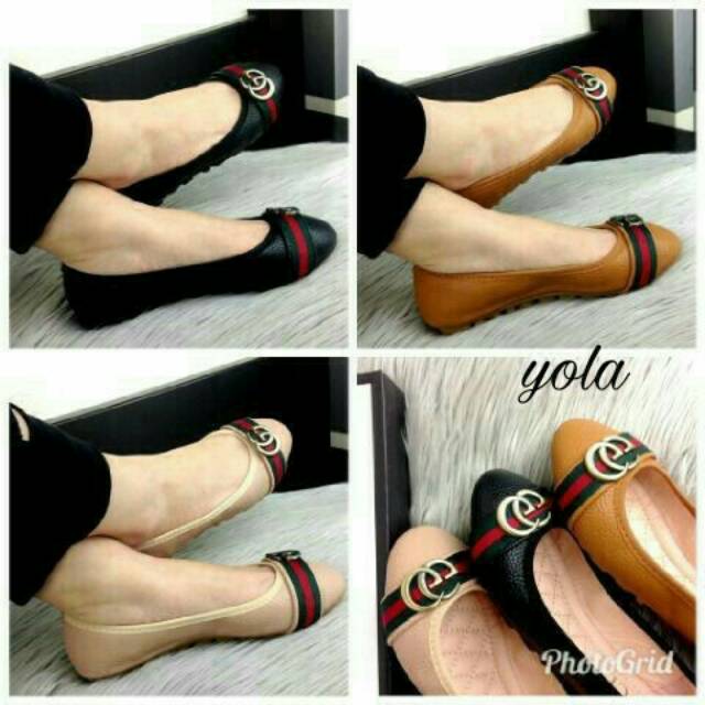 Sepatu sandal wanita sandal flat cewek santai Murah model keren