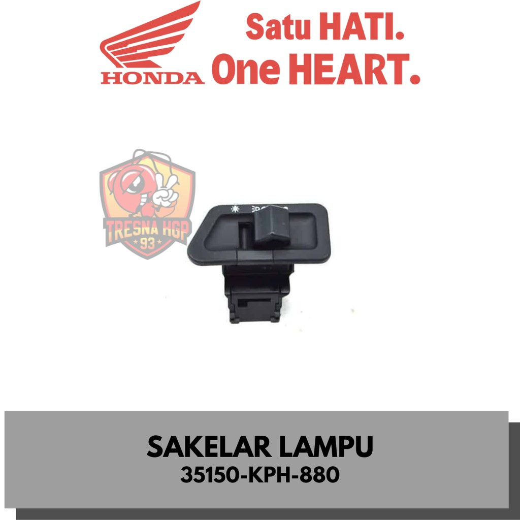35150-KPH-880 SAKELAR LAMPU VARIO 110 KARBU KARISMA & SUPRA X 125 ORIGINAL | SWITCH UNIT LIGHTING 35
