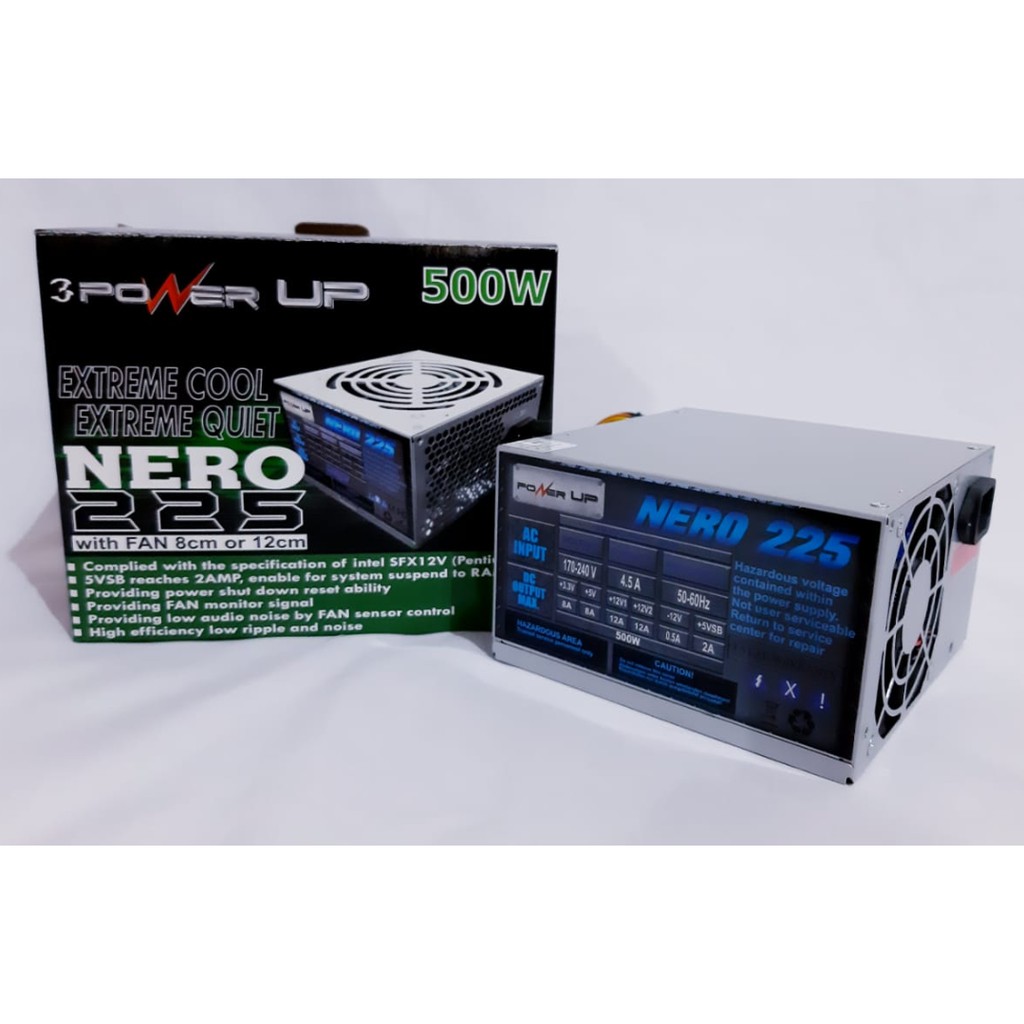 POWER SUPPLY POWER UP 500W POWER SUPLAY KOMPUTER 500W ATX STANDART