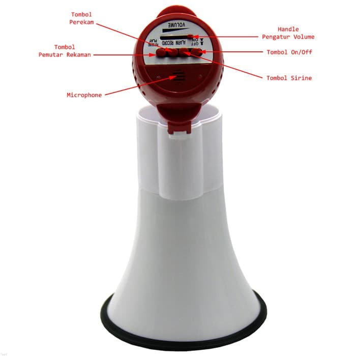 Toa EALSEM ES-46R Megaphone Speaker Pengeras Suara Alarm Rekam Rechargeable - Pengeras Suara | FMS