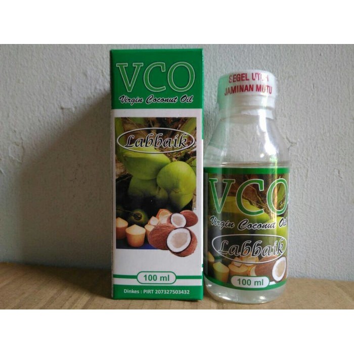 

HERBAL TERLARIS VCO Cair Virgin Coconut Oil Labbaik - Minyak Kelapa Murni