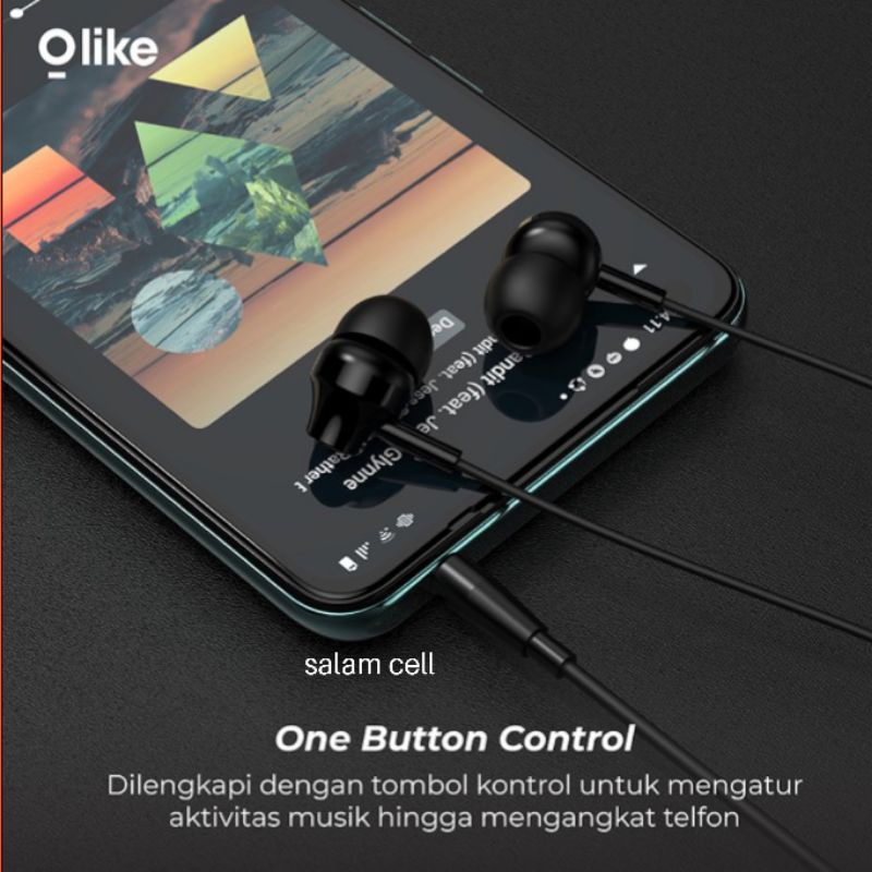 Headset Olike E10 1toples isi 30pcs Original Garansi
