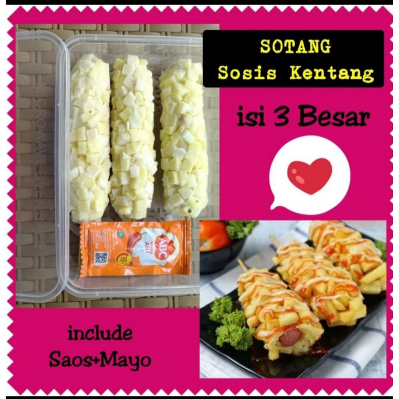 Sotang Holic Mozarella isi 3 / Sosis Kentang