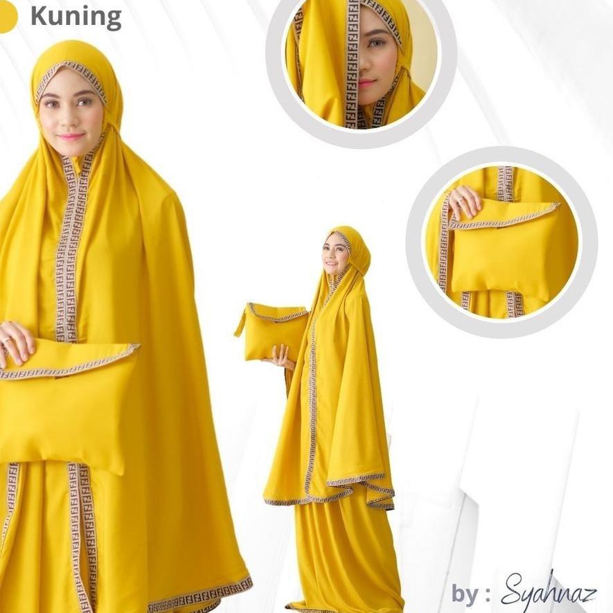 BEST SELLER  MUKENA RAYON FENDI | MUKENA DEWASA | | MUKENA TRAVELING | By Syahnaz ~>