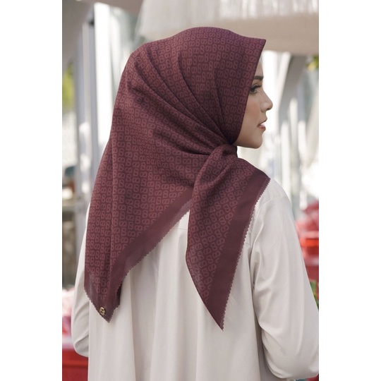 Buttonscarves Tapis voal square in spiced apple