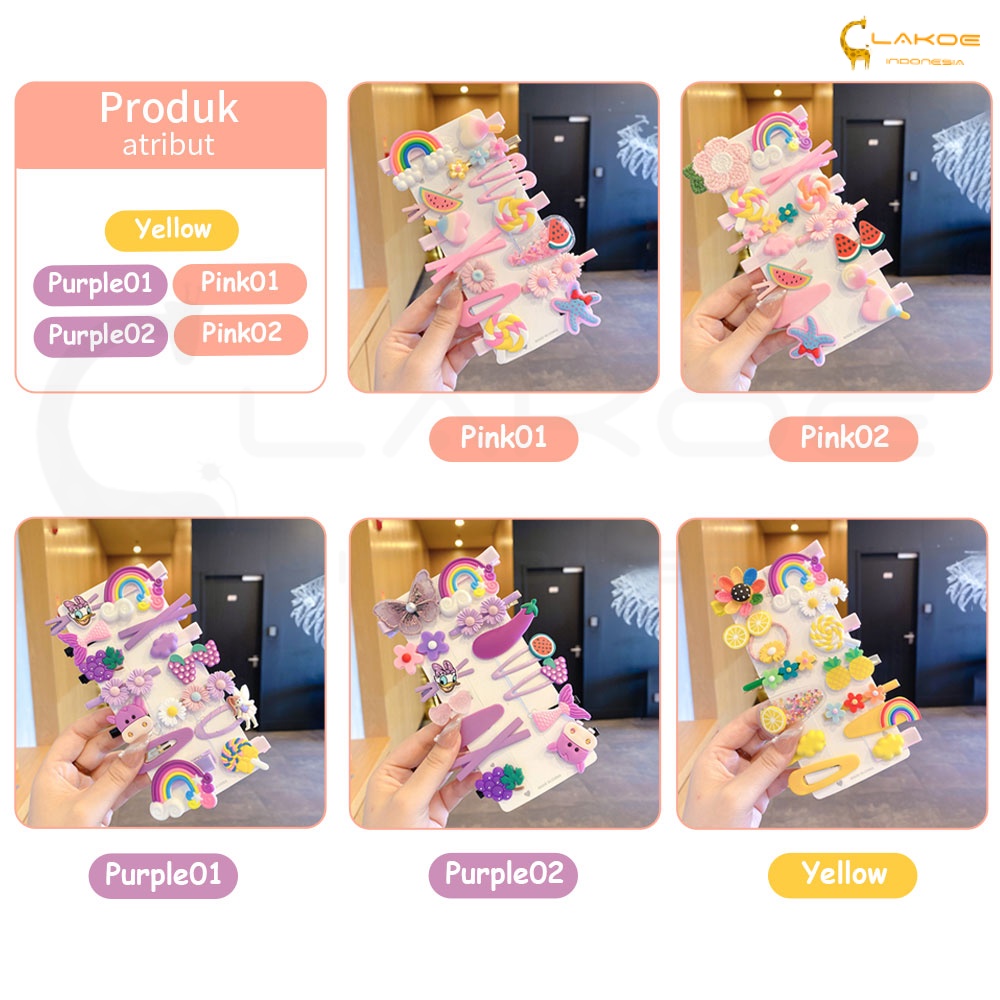 LAKOE Set Jepit Rambut korea anak lucu jepitan Rambut Hair Clip anak