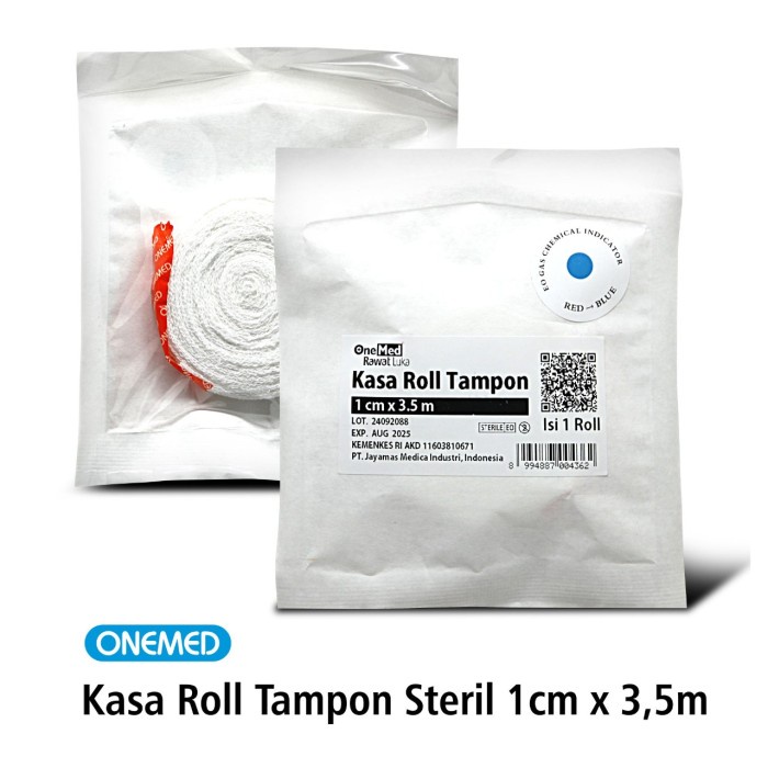 Kasa Roll Tampon Steril 1 cm x 3.5 m Onemed