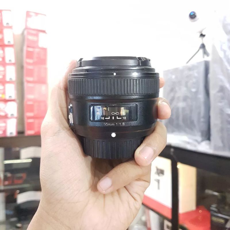 lensa yongnuo yn afs 50mm f1.8 GRADE B yongnuo untuk semua nikon dslr D3100 d3200 d3300 d3400 d3500 