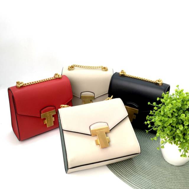 Tory Burch Juliette Color-Block Chain Mini Bag