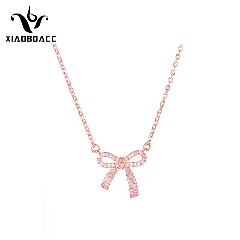 XiaoboACC Kalung Rantai Titanium Steel Lapis Emas 18K Untuk Wanita - 38CM+6CM