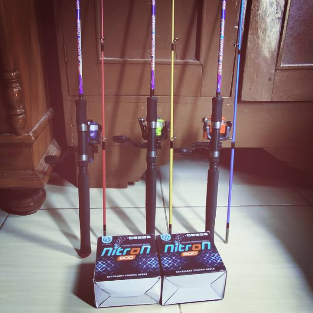 150cm Joran Daido Sambung + reel 200