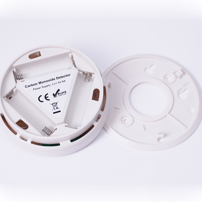 LESHP Carbon Monoxide Smoke Alarm Detector / Detektor CO2 - EN50291 - White