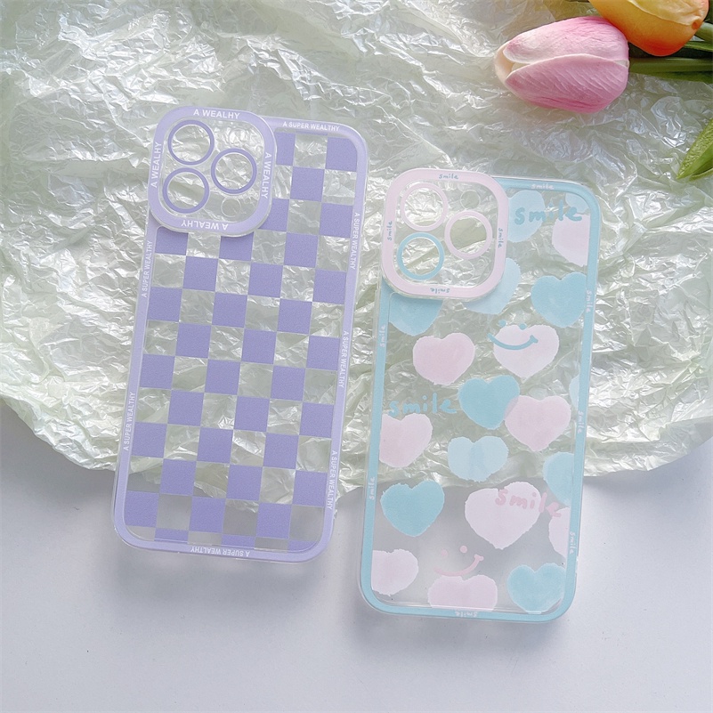 Case Pelindung Bentuk Hati Bening Untuk Samsung A03s A12 A13 A32 A22 A23 A73 A53 A33 A21s A02 A72 A52s A20 A30 A50 A50s A30s A51 A71 M22