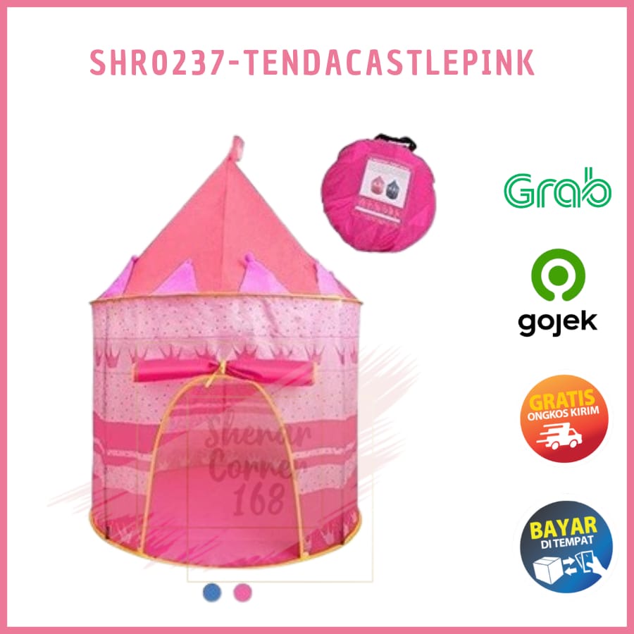 SHENAR TENDA ANAK CASTLE / TENDA MAIANAN ANAK / TENDA MAIN RUMAH RUMAHAN PORTABLE MODEL CASTLE KIDS CAMPING INDOOR OUTDOOR , SHENARCORNER168