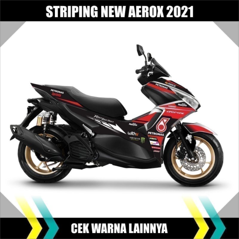 Striping Lis Body Motor Yamaha Aerox New 2021/New Aerox 2021 Petronas