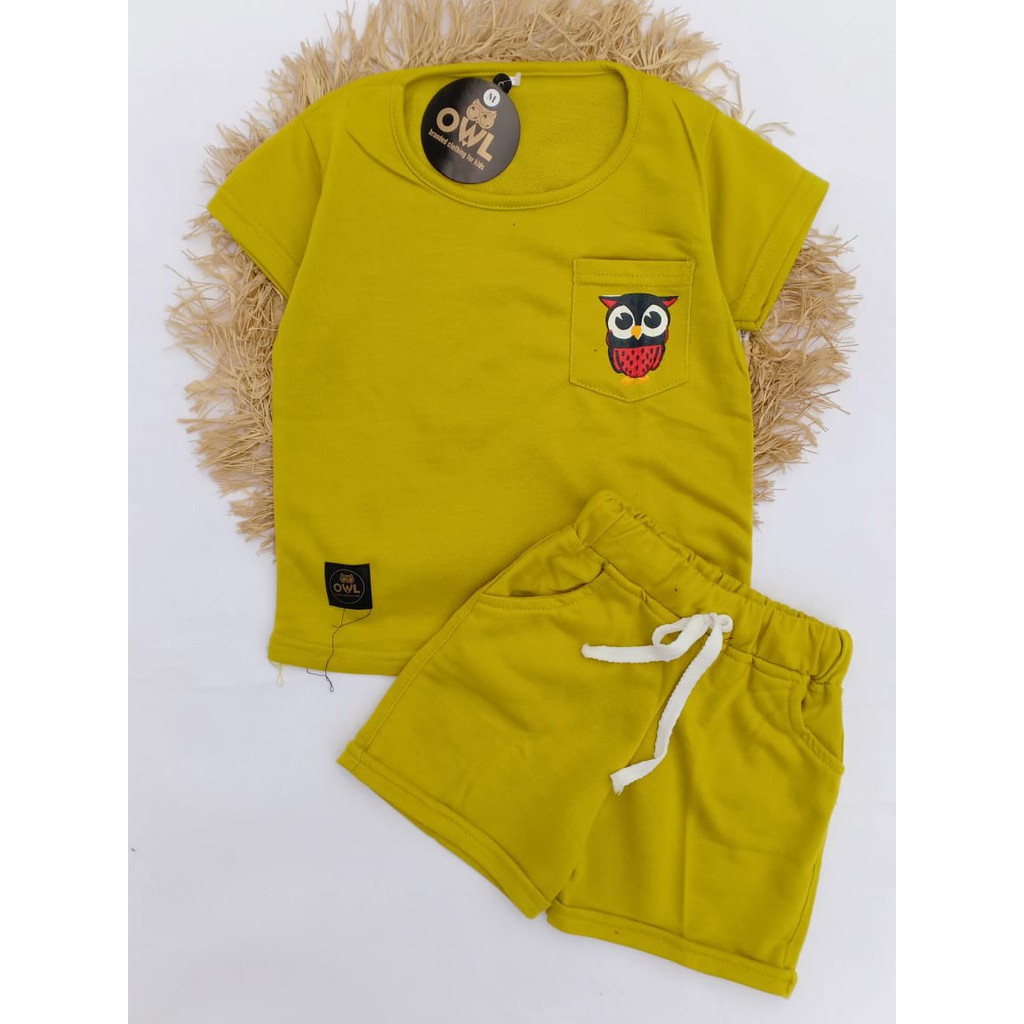 BAJU ANAK /STELAN ANAK/OWL/BAJU SANTAI