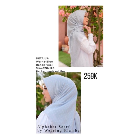 Alphabet Scarf by Wearing Klamby