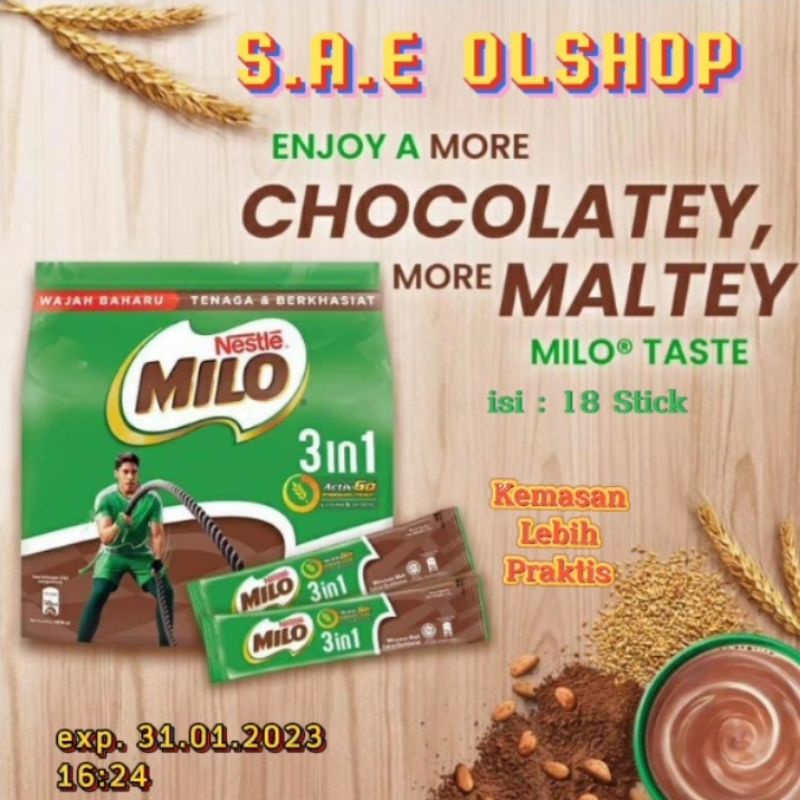 

BUBUK MILO MALAYSIA STICK ISI 18