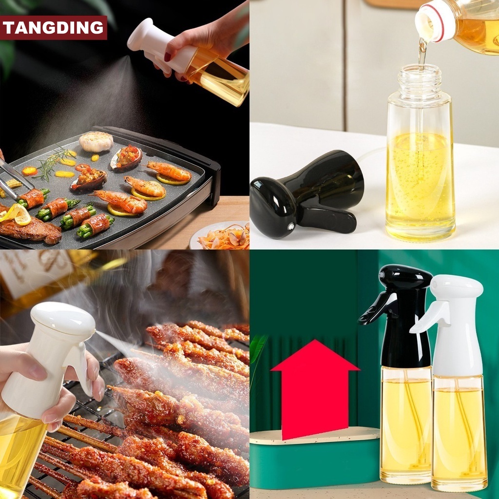 【COD Tangding】Oil Spray Bottle Plastic Kitchen Olive Oil Sprayer for BBQ Cooking