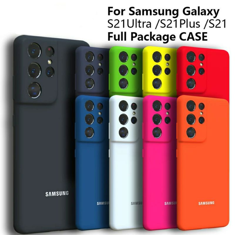 Silicone Cover Case Samsung Galaxy S21 Plus Ultra 5G Silky Soft-touch Logo