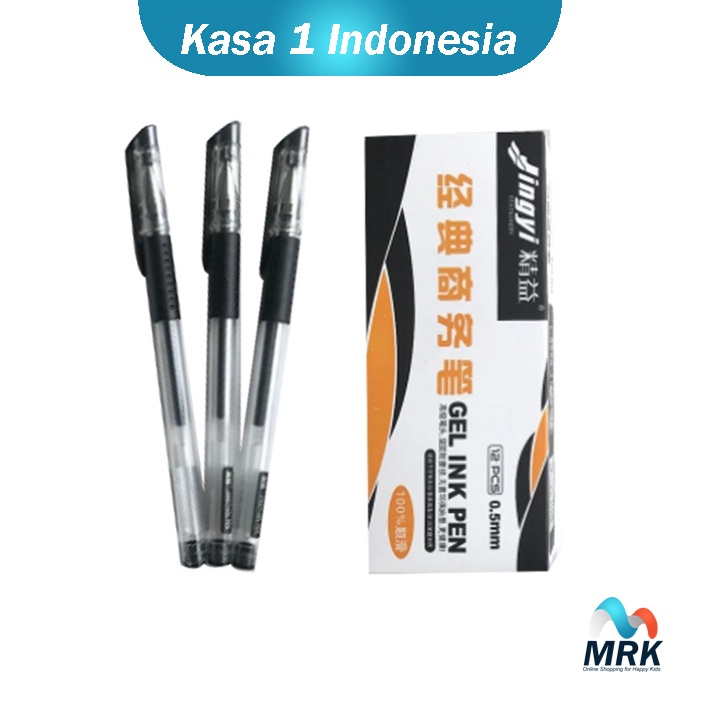 

3 PCS Pulpen Cair Warna Hitam 0.5 mm