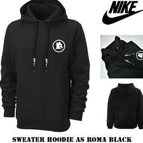 Jaket Sweater Hoodie Zipper Pria Wanita As Roma