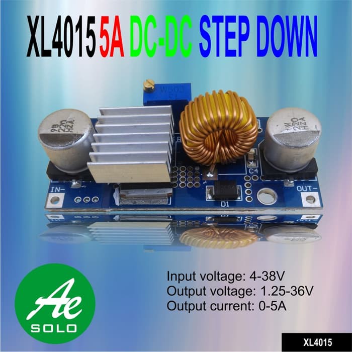 XL4015 ADJUSTABLE DC STEP-DOWN BUCK MODULE 5A 75W