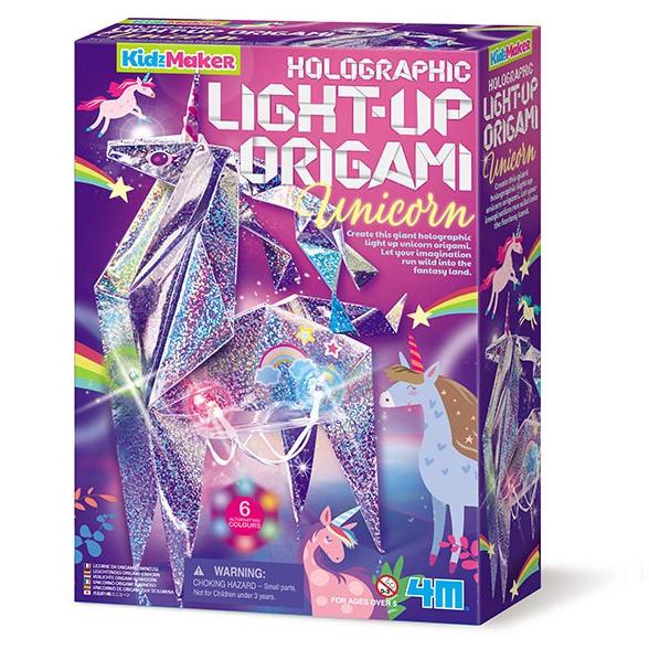 

4M -Kidzmaker Holographic Light Up Origami Unicorn Terlaris