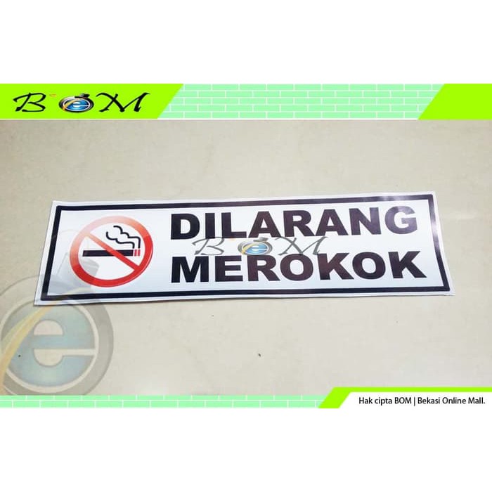 

Sticker Stiker Cutting Tulisan Kantor Dilarang Merokok Besar 35 X 10cm