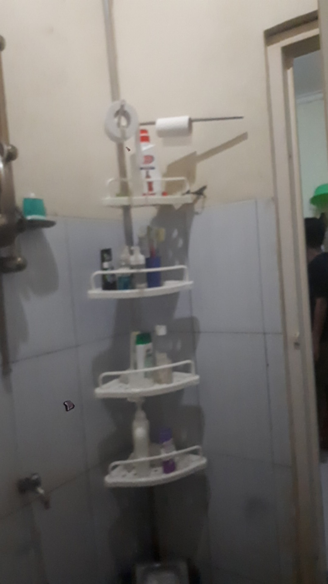 Rak Gantung Corner Toilet Organizer Tempat Sabun Shampoo Odol Kamar Mandi 83 X 26 X 6 Cm