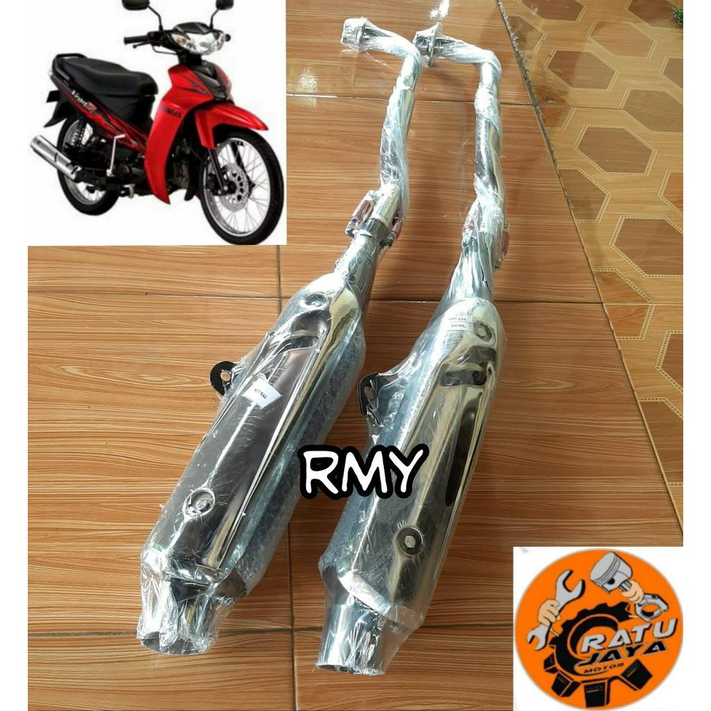 Knalpot Bobokan Model Tsukigi Yamaha Vega R New