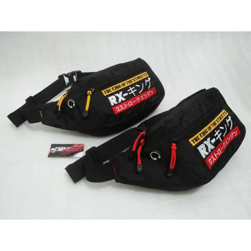tas waistbag/slempang oval & topi RX king