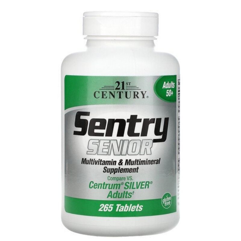 21st Century Sentry Senior, Multivitamin & Multimineral Supplement, Adults 50+, 265 Tablets