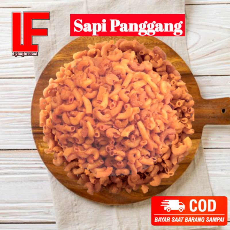 

LYLAQIU Camilan kekinian Makaroni Bantet Sapi Panggang 150gram