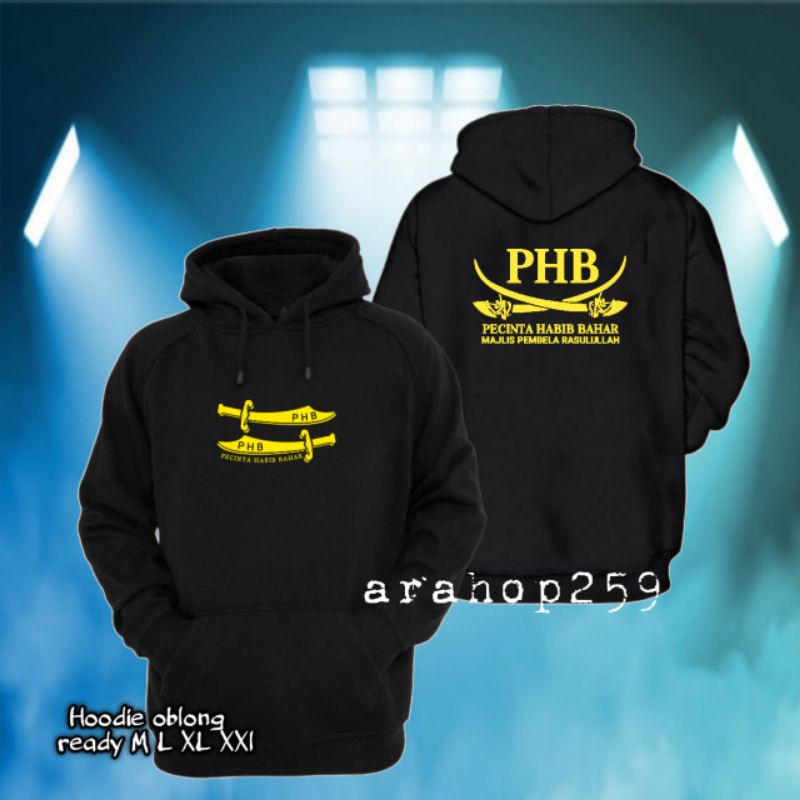 Hoodie oblong PHB pecinta habib bahar