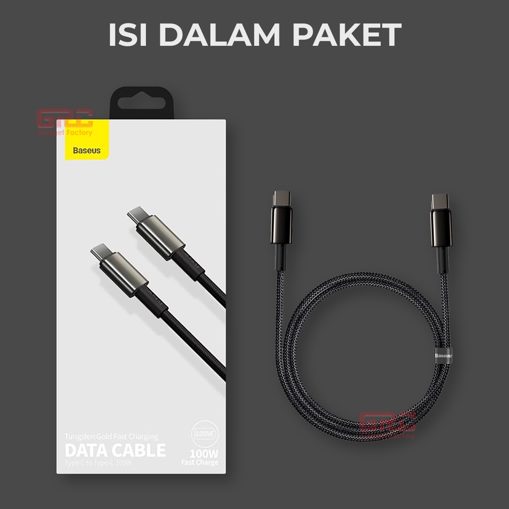 Kabel Data Fast Charging Baseus Cable Type C to Type C PD 100W