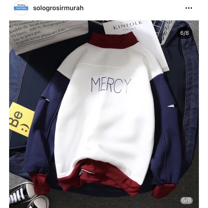 Mercy sweater/sweater mercy wanita/sweater kombi