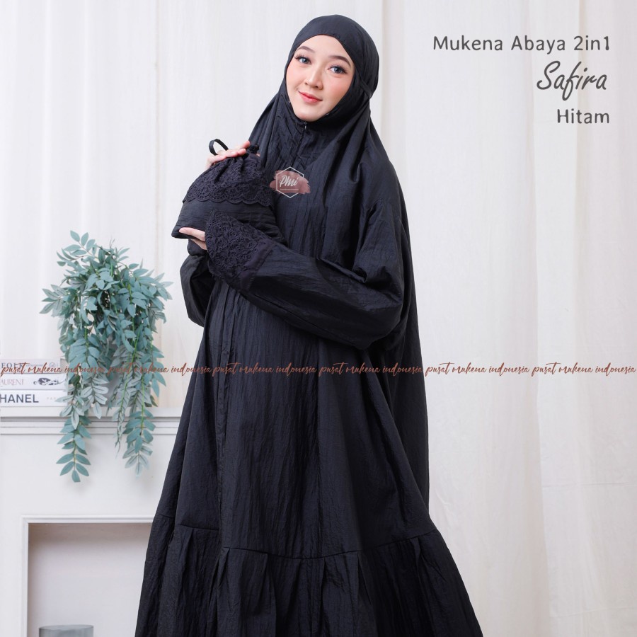 Mukena travel polos jumbo bahan adem original rayon B9Q8 Travelling katun Bisa Cod tebaru 2022 coupl
