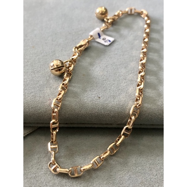 Gelang Rantai Herme Flick Emas asli kadar 700 16k