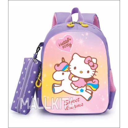 DAEYBAG_tas ransel anak tk/sd paud motiv print karakter hello kitty trend masa kini