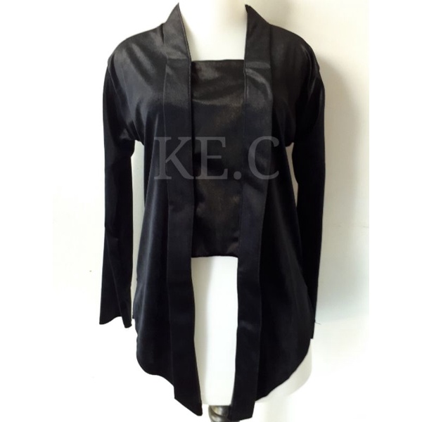 kebaya wanita Kebaya Kutubaru Bludru Hitam