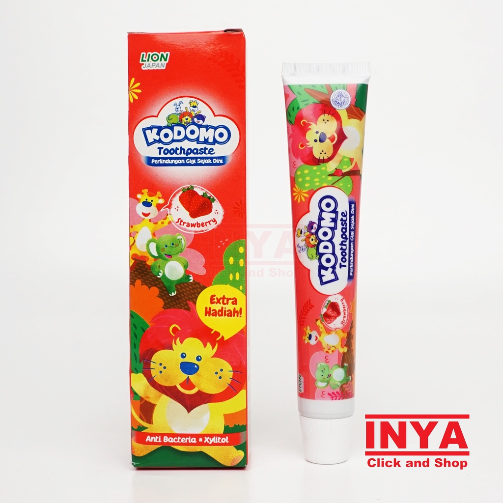 KODOMO TOOTHPASTE STRAWBERRY 45gr - Pasta Gigi Anak - Odol