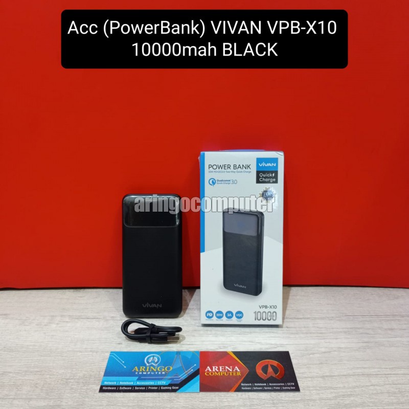 Acc (PowerBank) VIVAN VPB-X10 10000mah BLACK